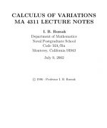 Calculus of Variations – I. B. Russak – 1st Edition