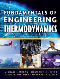 Fundamentals of Engineering Thermodynamics – Moran & Shapiro – 7th Edition