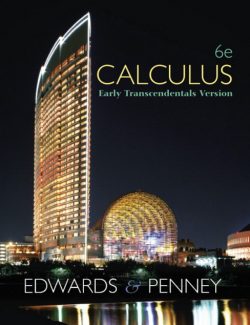 Calculus: Early Transcendental – Edwards & Penney – 6th Edition