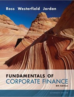 fundamentals of corporate finance stephen ross 8th edition
