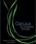 Calculus A Complete Course – Robert A. Adams – 6th Edition