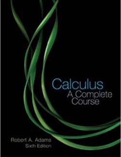 Calculus: A Complete Course – Robert A. Adams – 6th Edition