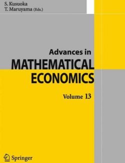 advances in mathematical economics kusuoka maruyama volume 13