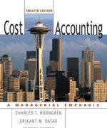 cost accounting charles t horngren 12th edition