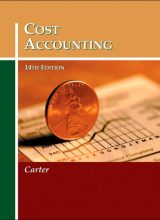 cost accounting william k carter 14th edition