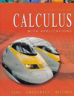 Calculus with Applications – Lial, Greenwell, Ritchey – 8th Edition