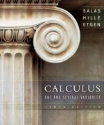 Calculus One and Several Variables – Salas Hille Etgen – 10th Edition