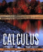Calculus Single Variable – D. Hughes Hallett – 5th Edition