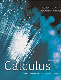 Calculus Early Transcendental Functions – R. Smith, R. Minton – 3rd Edition