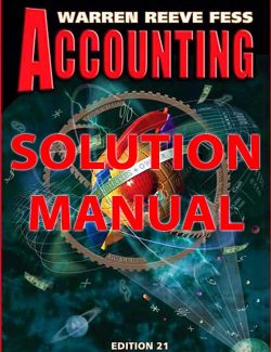 Accounting – Carl S. Warren, James M. Reeve – 21th Edition