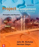 project management for engineering business and technology j nicholas 3rd edition