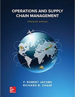 Operations & Supply Management – F. Robert Jacobs, Richard Chase – 12th Edition