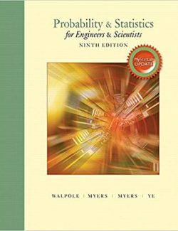 Probability Statistics for Engineers Scientists – Ronald E. Walpole – 9th Edition