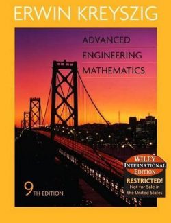 Advaced Engineering Mathematics – Erwin Kreyszig – 9th Edition