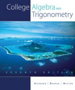 college algebra and trigonometry richard n aufmann 7th edition