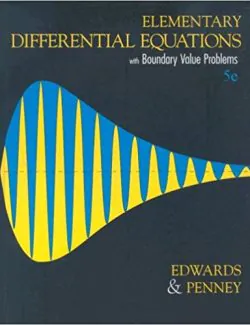Elementary Differential Equations with Boundary Value Problems – Edwards, Penney – 5th Edition