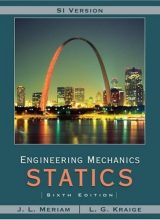 engineering mechanics statics 6th edition si version j l meriam