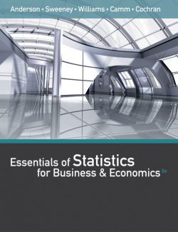 Statistics for Business and Economics – David R. Anderson – 8th Edition