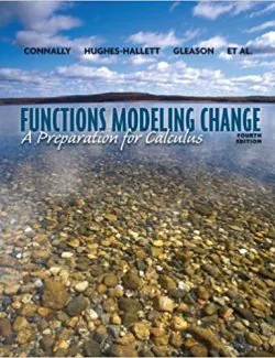 functions modeling change preparation for calculus connally hughes hallett 4th edition