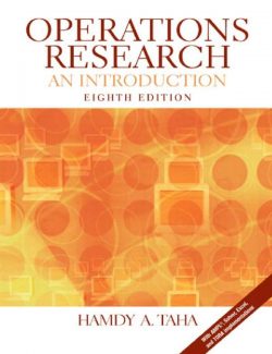 Operations Research an Introduction – Hamdy A. Taha – 8th Edition