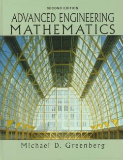 Advanced Engineering Mathematics – Michael D. Greenberg – 2nd Edition