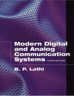 Modern Digital And Analog Communications Systems – B. P. Lathi – 3rd Edition
