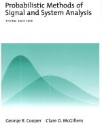 probabilistic methods of signal and system analysis g cooper c1 mcgillem 3ed