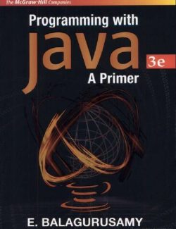 Programming with Java –  E. Balagurusamy – 3rd Edition