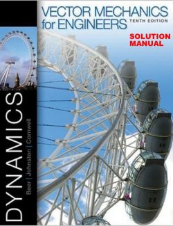 Vector Mechanics for Engineers: Dynamics – Beer & Johnston – 10th Edition