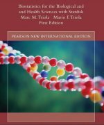 biostatistics for the biological and health sciences with statdisk mario f triola 1st edition 1 1