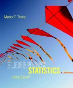 elementary statistics using excel mario f triola 1st edition 1