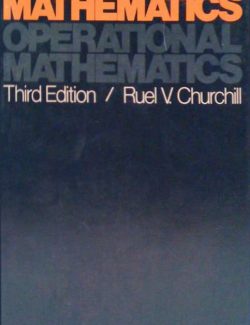 Operational Mathematics – Ruel V. Churchill – 3rd Edition