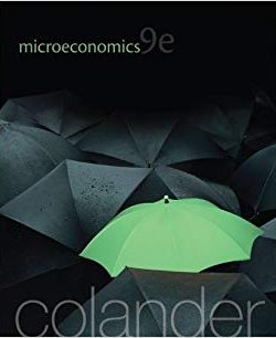 Microeconomics – David Colander – 9th Edition