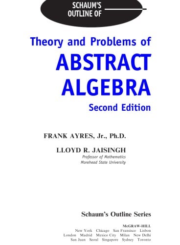 Abstract Algebra - Frank Ayres