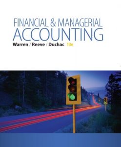 Financial and Managerial Accounting - Carl S. Warren