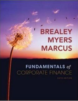 Fundamentals of Corporate Finance – Stewart C. Myers, Richard A. Brealey, Alan J. Marcus – 6th Edition
