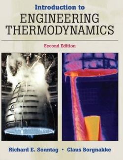 Introduction to Engineering Thermodynamics – Richard E. Sonntag, Claus Borgnakke – 2nd Edition