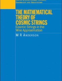 The Mathematical Theory Of Cosmic Strings – M. R. Anderson – 1st Edition