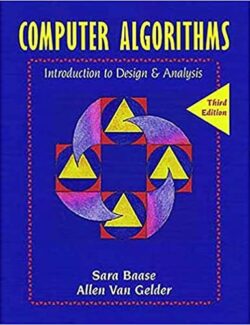 computer algorithms introduction to design and analysis sara baase allen van gelder 3rd edition