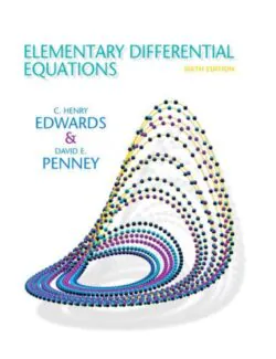 elementary differential equations edwards penney 6th edition