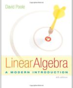 linear algebra a modern introduction david poole 4th edition