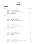 Bachelor Of Computer Applications (BCA) - COBOL - 1st Edition