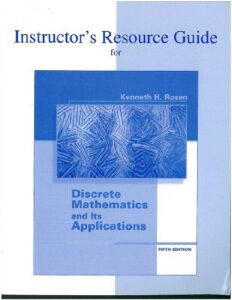 Discrete Mathematics and its Applications - Kenneth H. Rosen - 5th Edition