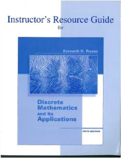 Discrete Mathematics and its Applications – Kenneth H. Rosen – 5th Edition Discrete Mathematics and its Applications - Kenneth H. Rosen - 5th Edition